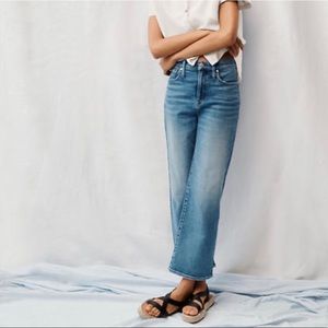 Madewell Slim Wide leg jeans Reggie wash